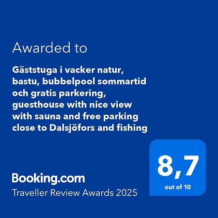 Gaeststuga I Vacker Natur, Bastu, Bubbelpool Sommartid Och Gratis Parkering Naera Ulricehamn Och Lassalyckan, Guesthouse With Nice View With Sauna And Free Parking Close To Dalsjoefors And Fishing Borås Buitenkant foto